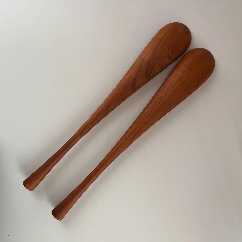 MID CENTURY MODERN DANISH salad servers Dansk?
